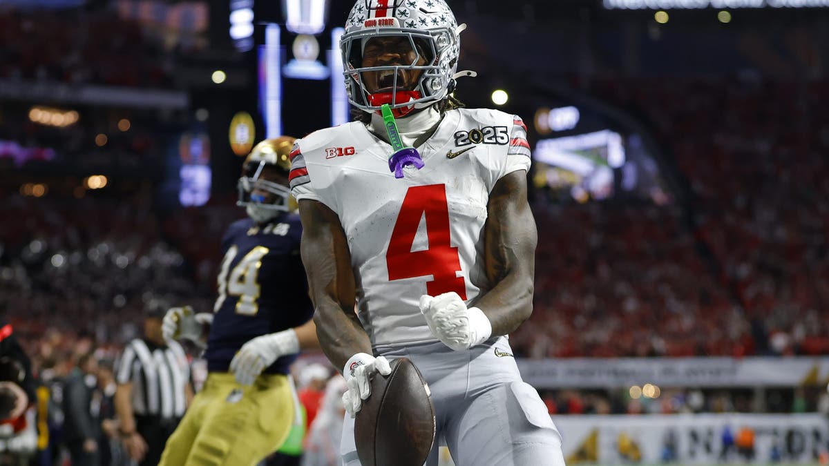 Jeremiah Smith was a force to be reckoned with throughout last season's College Football Playoff. (Photo by Todd Kirkland/Getty Images)