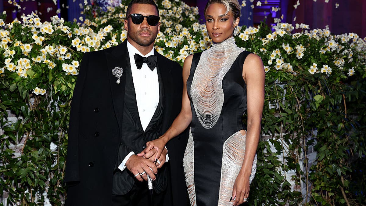 Russell Wilson and wife Ciara at the 2025 Met Gala. (Photo by Cindy Ord/MG25/Getty Images for The Met Museum/Vogue)