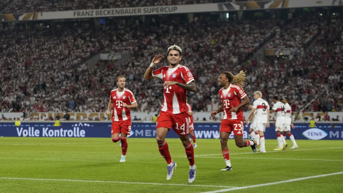 Luis Diaz scored Bayern Munich's second goal. (Photo by S. Mellar/FC Bayern via Getty Images)