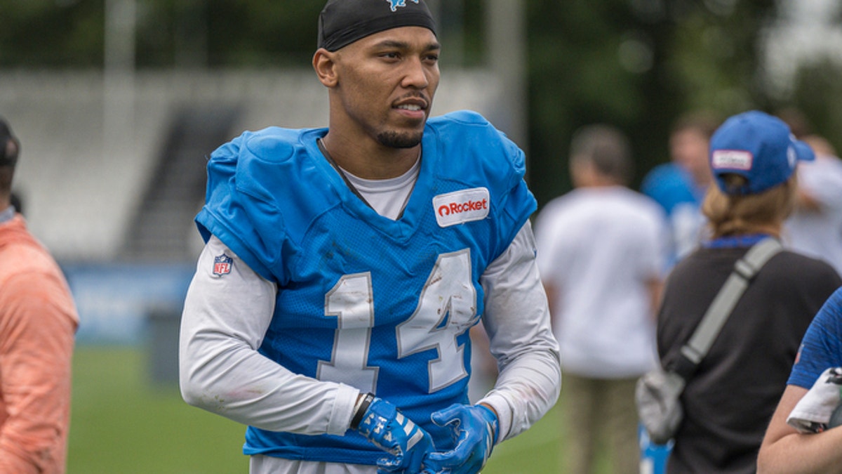 Amon-Ra St. Brown has marked his calendar for the Lions' two games against the Bears this season after the division rival hired away Ben Johnson in the offseason. (Photo by Allan Dranberg/Icon Sportswire via Getty Images)