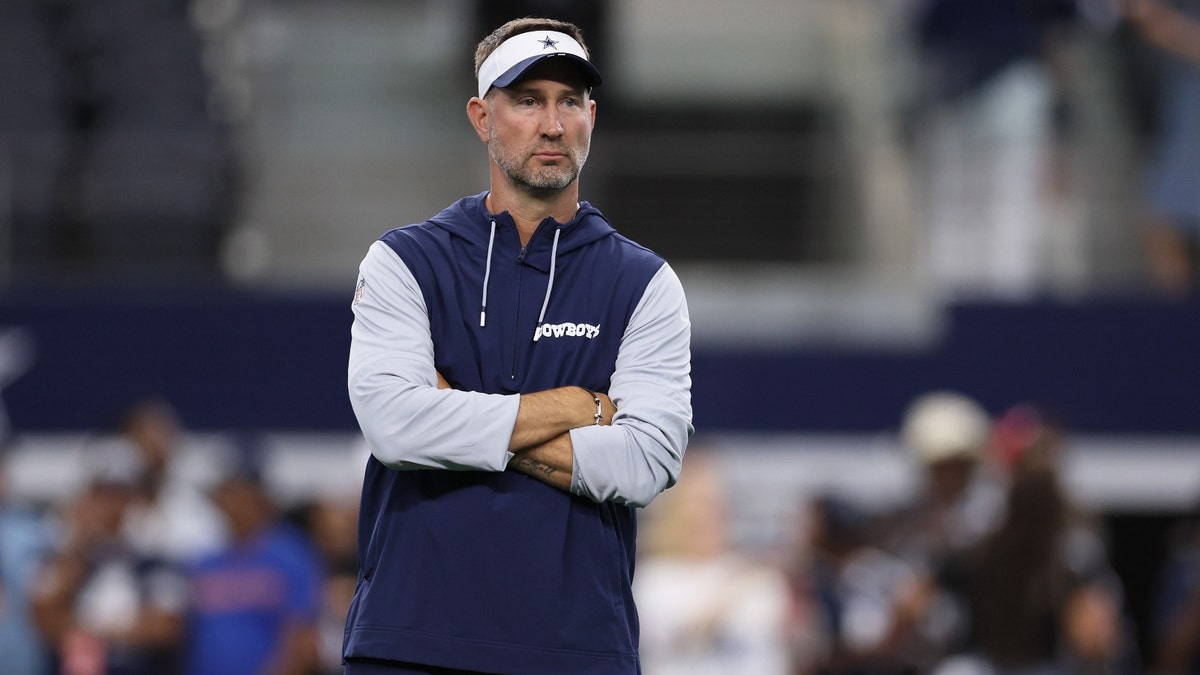 Brian Schottenheimer has navigated through an eventful training camp in his first year as Cowboys head coach. (Sam Hodde/Getty Images)