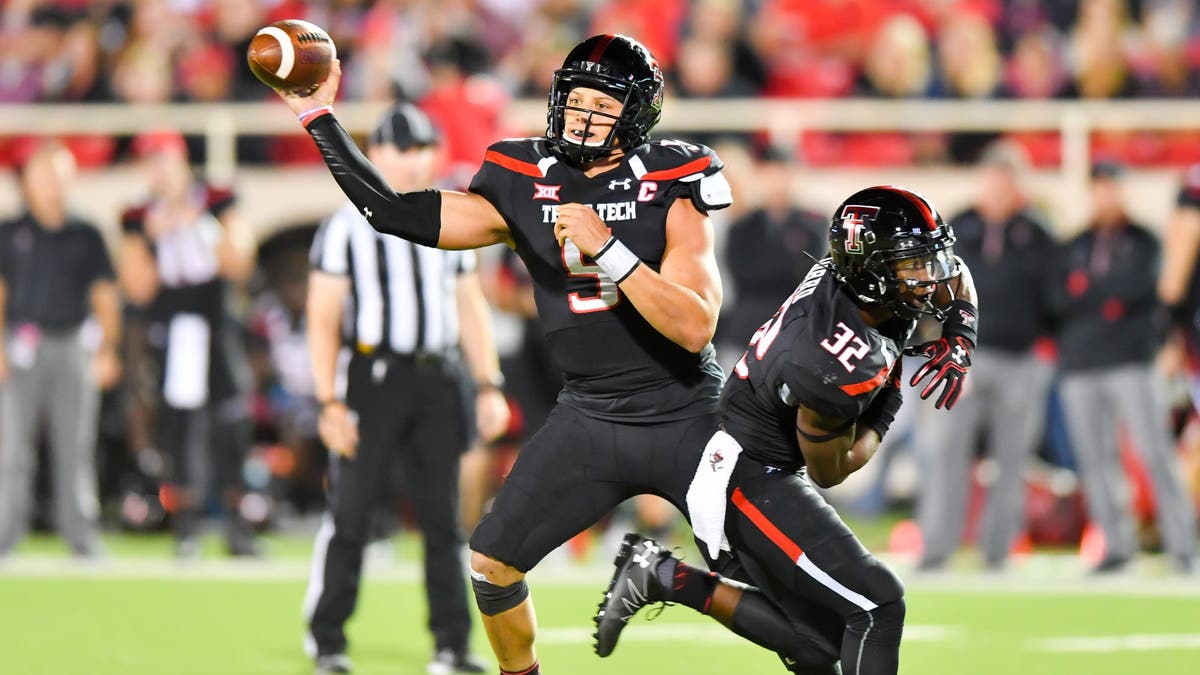 Patrick Mahomes led the Big 12 in passing attempts in both 2015 and 2016. (Photo by John Weast/Getty Images)