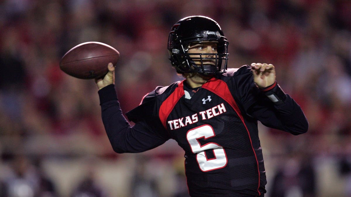 Graham Harrell was a finalist for the 2008 Heisman Trophy Award. (Photo by Ronald Martinez/Getty Images)