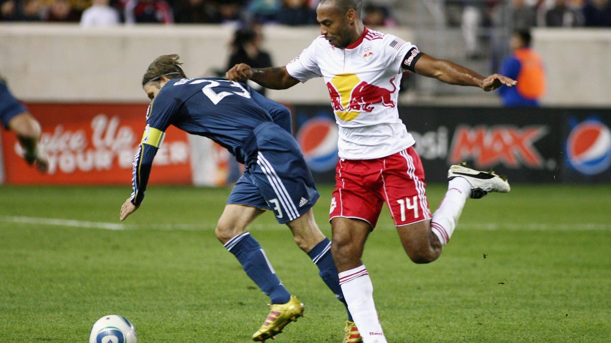 After a legendary career in Europe, France's Thierry Henry became one of the marquee players in MLS. (Photo by Andy Marlin/Getty Images)