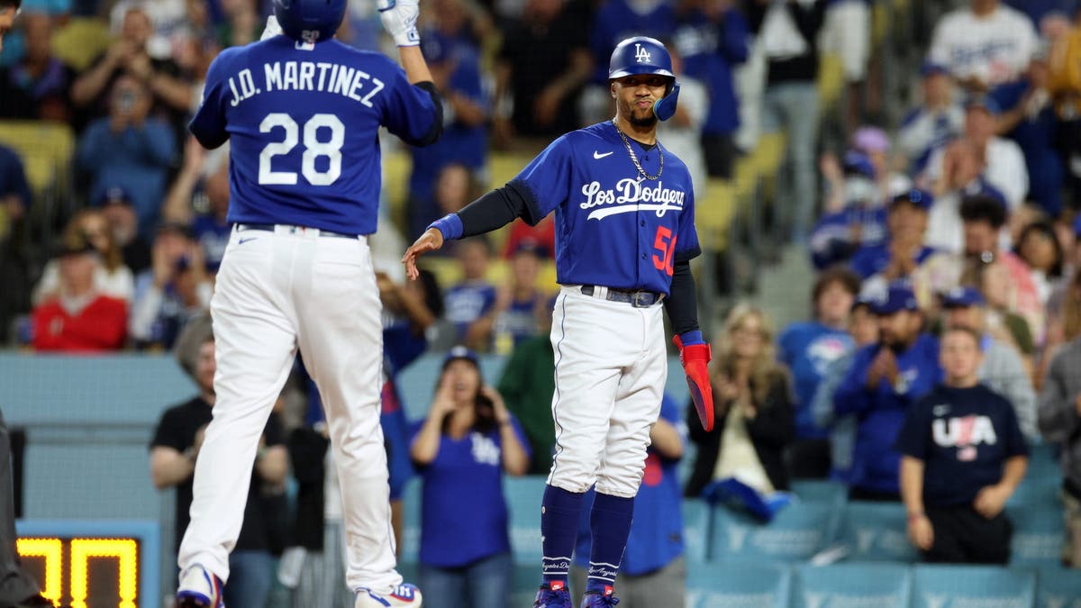 Former Dodgers player J.D. Martinez recently checked in on Mookie Betts. ?(Photo by Kevork Djansezian/Getty Images)