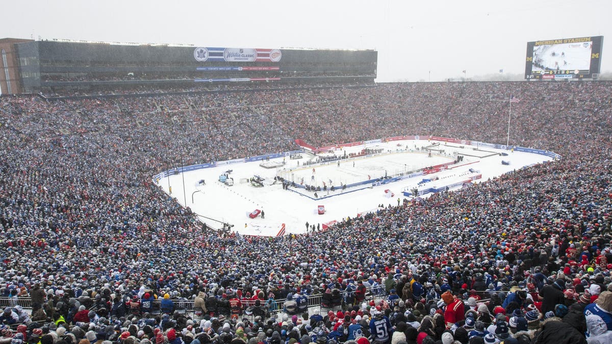 The NHL has been holding outdoor games on a continuous basis since 2008. (Getty Images)