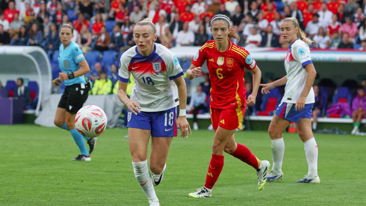 Chloe Kelly has been nominated for the Ballon d'Or Award, along with two-time winner Aitana Bonmatí. (Photo by Joan Cros - Corbis/Getty Images)