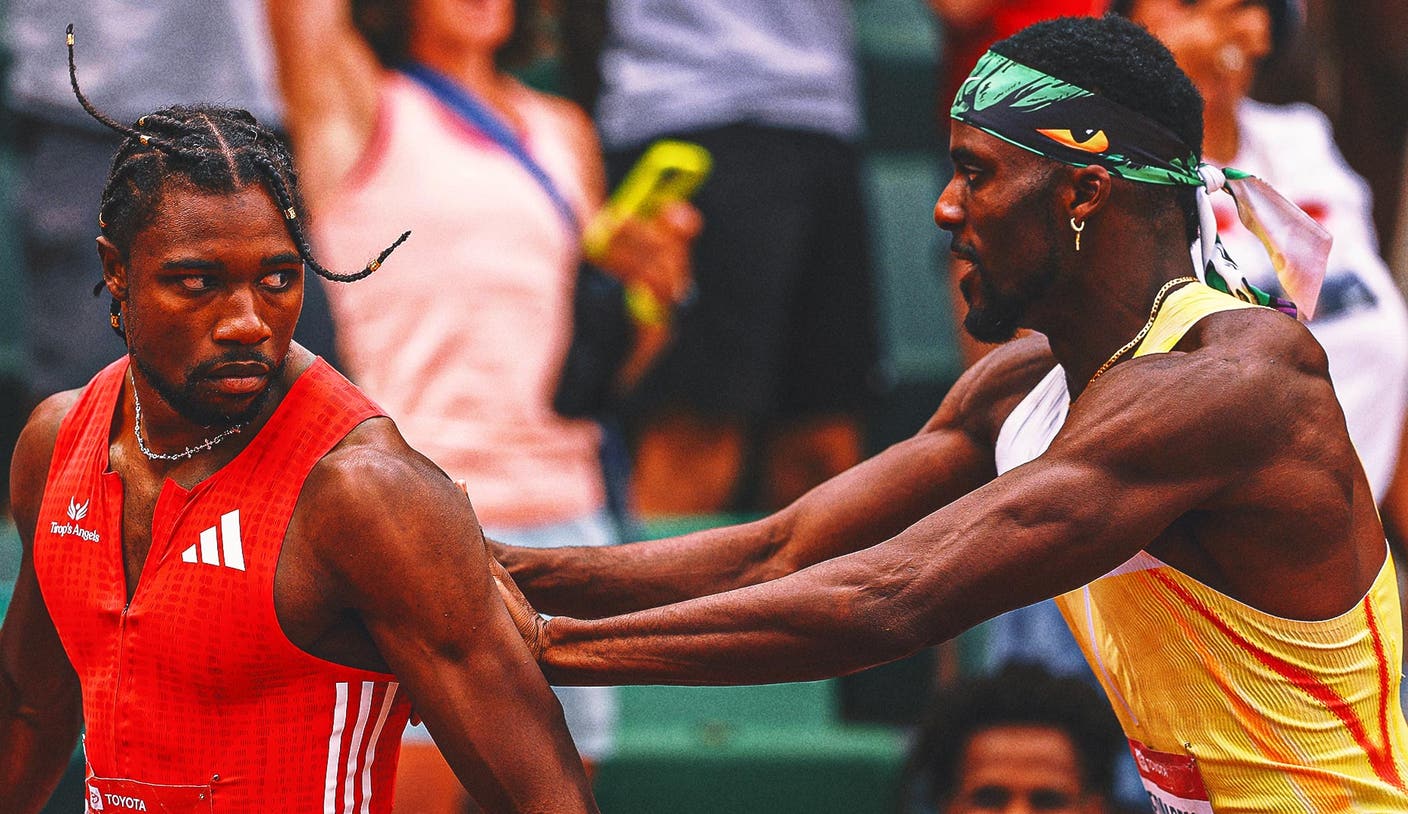 Noah Lyles Shoved by Kenny Bednarek After USATF Men’s 200-Meter Final