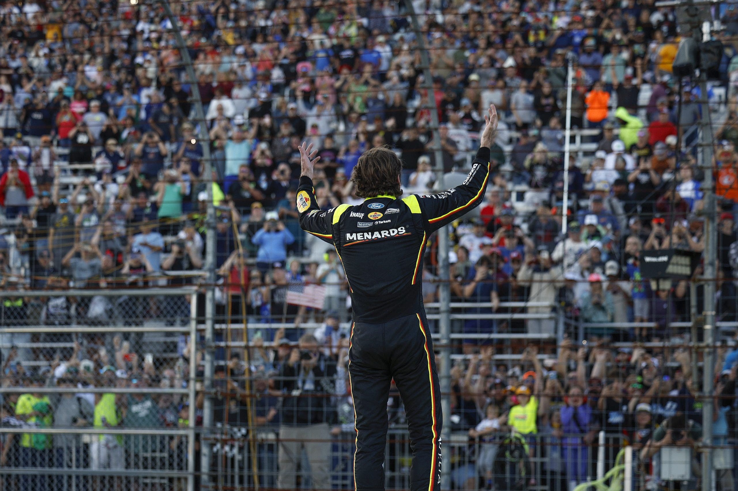 Ryan Blaney secured his spot in the Round of Eight after winning at New Hampshire.