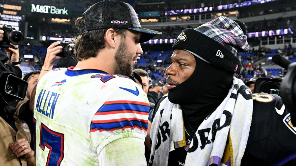 Can Josh Allen or Lamar Jackson take down the Chiefs and represent the AFC in the Super Bowl this season? (Photo by G Fiume/Getty Images)