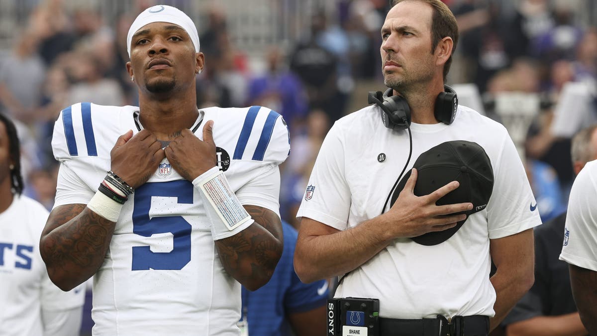 Two years ago, the Colts hired Shane Steichen and drafted Anthony Richardson with the No. 4 overall pick. Now, Richardson begins his third season on the bench as Indianapolis looks to snap a four-year playoff drought. (Photo by Logan Bowles/Getty Images)