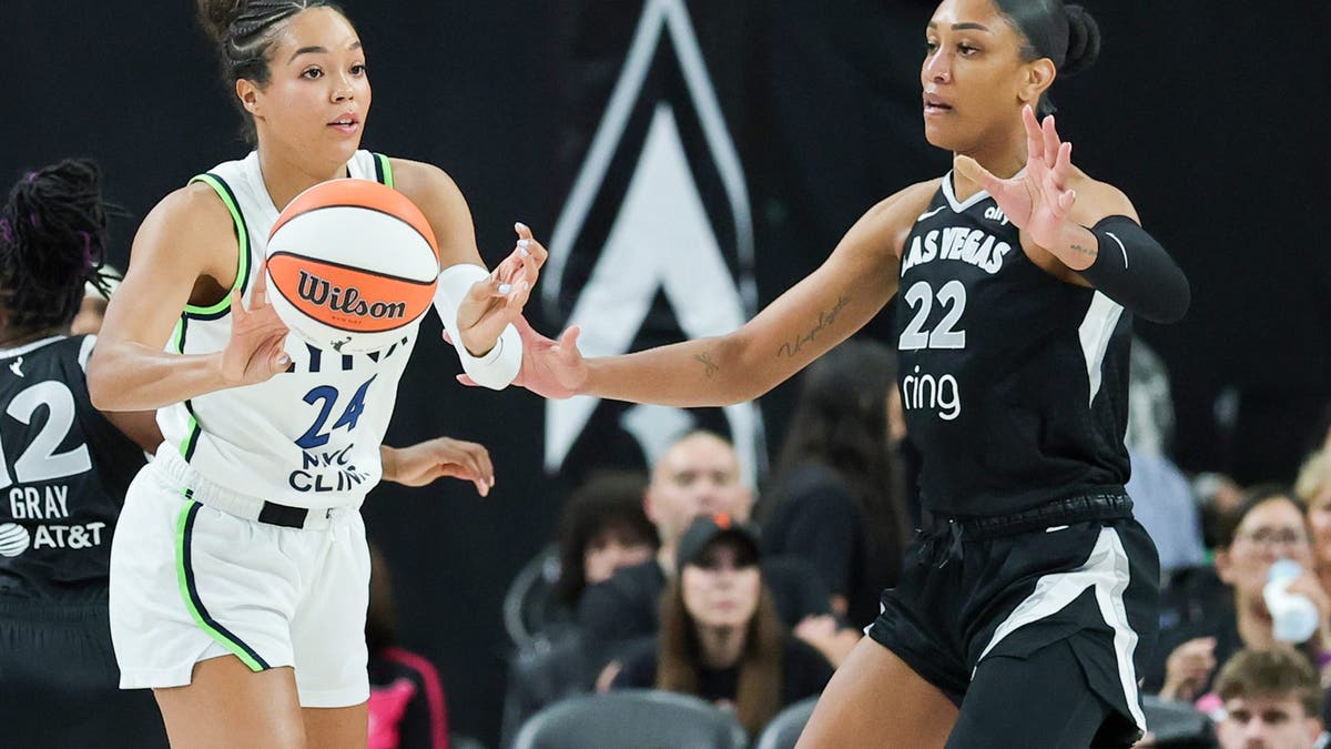 Will Napheesa Collier (left) or A'ja Wilson take home the WNBA MVP trophy this year?