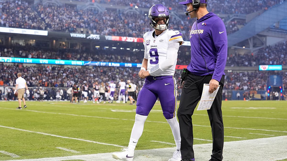 Kevin O’Connell showed trust in McCarthy in the offseason and on Monday night in the quarterback's debut. (Photo by Patrick McDermott/Getty Images)