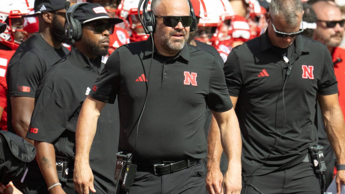 Head coach Matt Rhule of the Nebraska Cornhuskers watches action against the Houston Christian Huskies. (Photo by Steven Branscombe/Getty Images)