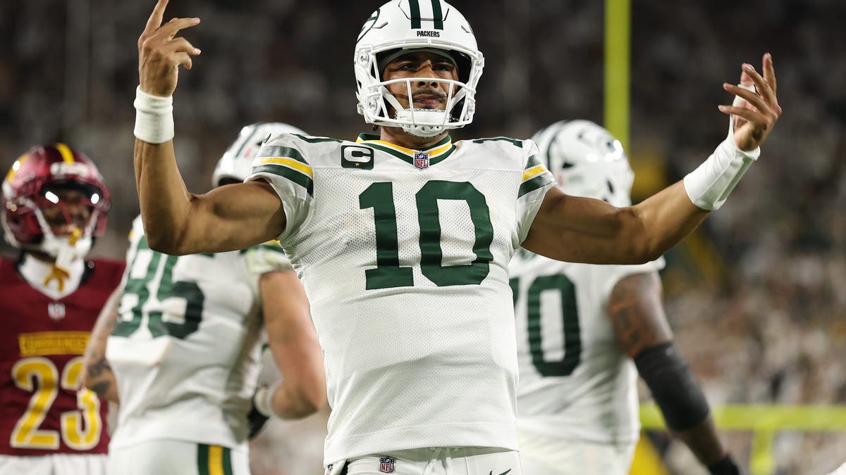 Jordan Love enters Week 3 as statistically one of the best passers in the NFL. (Photo by Michael Reaves/Getty Images)