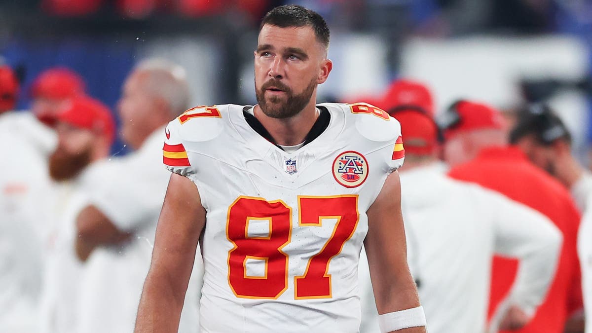 Travis Kelce has just 10 receptions through three games, as he and Mahomes still seem out of sync. (Photo by Rich Graessle/Icon Sportswire via Getty Images)