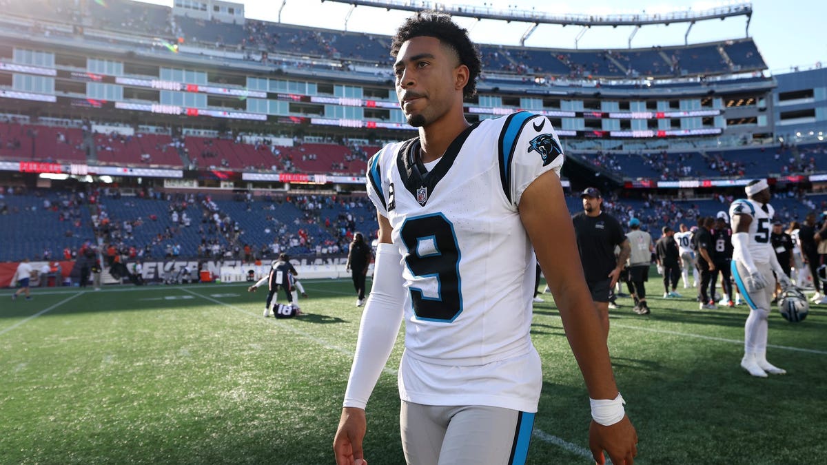 One week after a shutout win over the Falcons, Bryce Young and the Panthers were humbled. (Jordan Bank/Getty Images)