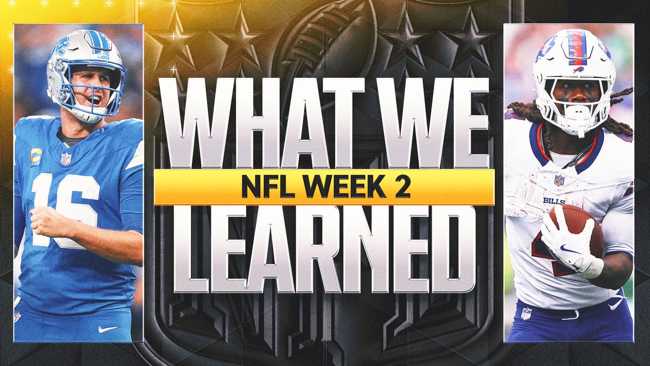 Lions Are Just Fine Without Ben Johnson, and What Else We're Learning in Week 2