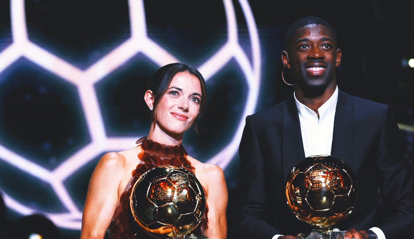PSG yıldızı Ousmane Dembélé, Barcelona'nın Aitana Bonmatí Win Ballon D'Or Ödülleri