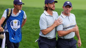 PGA TOUR Trending Image: 2025 Ryder Cup Standings, Score After Friday's Morning Foursomes