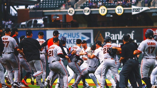 Rafael Devers' Home Run Celebration Causes Benches To Clear in Giants-Rockies