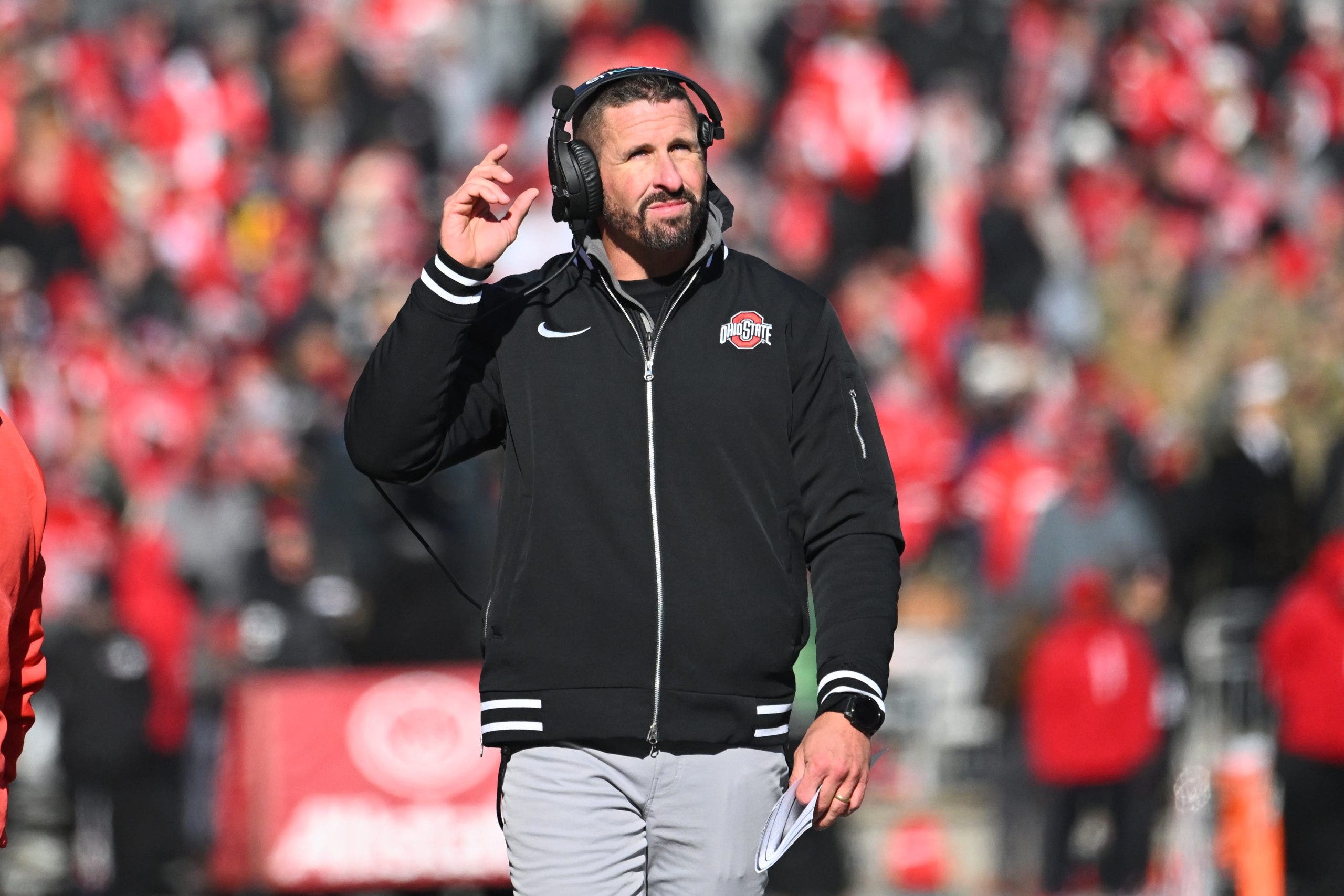 Brian Hartline has helped Ohio State produce several first-round picks at wide receiver over the last few years. (Photo by Ben Jackson/Getty Images)