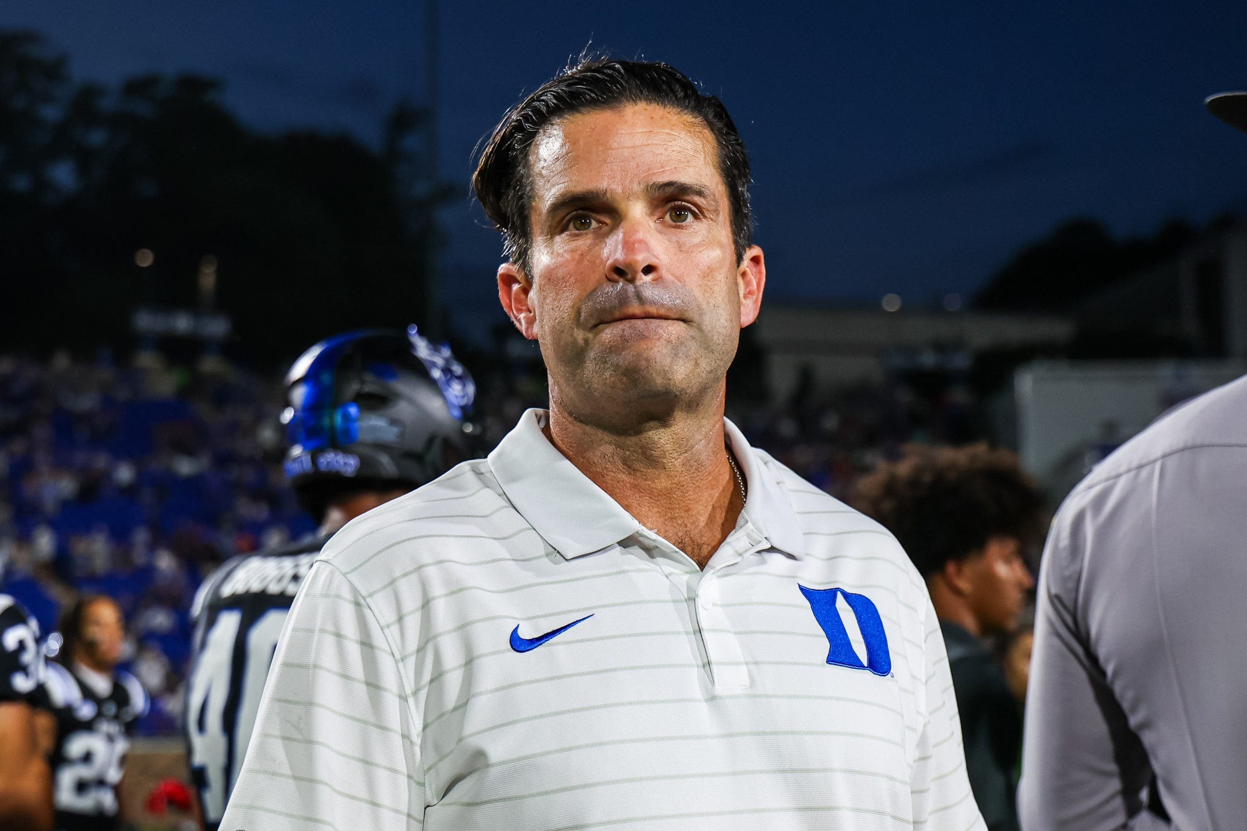 Manny Diaz has had a strong start to his Duke tenure after serving as Penn State's defensive coordinator for two seasons. (Photo by David Jensen/Getty Images)
