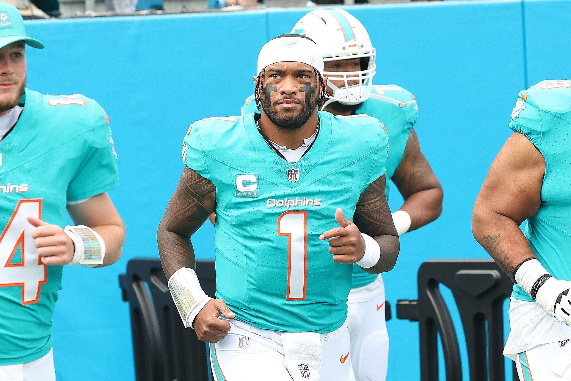 Tua Tagovailoa's Dolphins are only 1-5 entering Week 7. (John Byrum/Icon Sportswire via Getty Images)