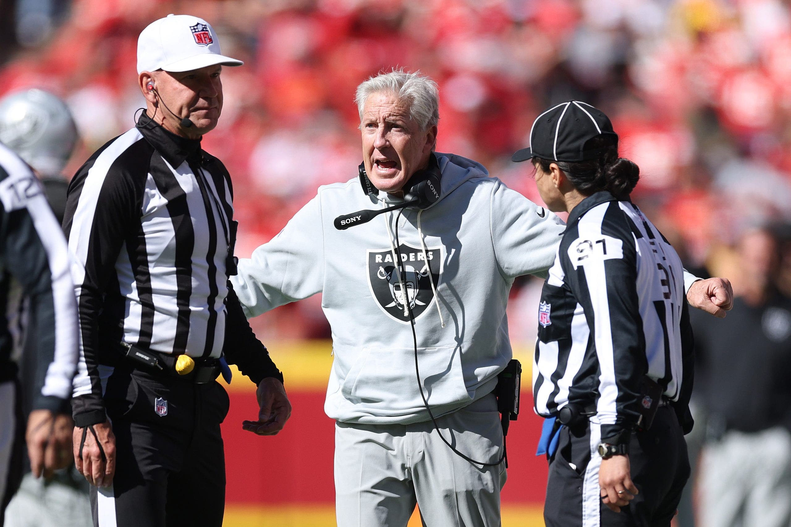 Pete Carroll's first season in Las Vegas hasn't gone to plan so far.