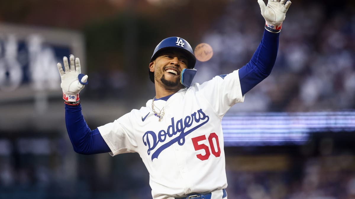 Mookie Betts solely started at shortstop in 2025, not making a start in the outfield for the first time in his 12-year MLB career. (Photo by Katelyn Mulcahy/MLB Photos via Getty Images)