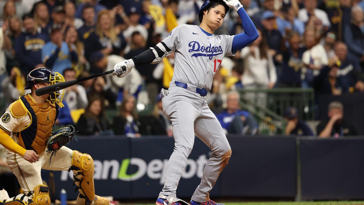 Shohei Ohtani hasn't been putting in his usual MVP-caliber performances in this series. (Photo by Michael Reaves/Getty Images)