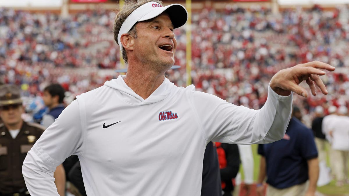 Lane Kiffin has become a popular name on the coaching carousel, thanks to helping Ole Miss get out to a 7-1 start this year. (Photo by Brian Bahr/Getty Images)