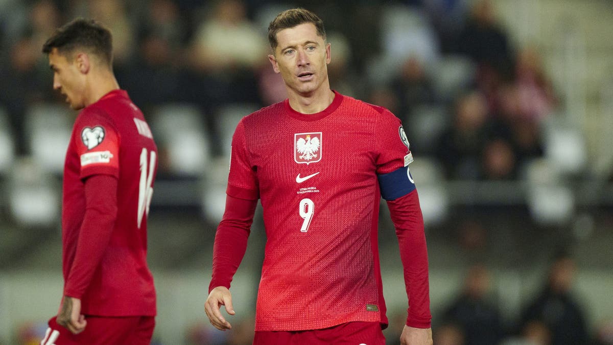 Robert Lewandowski suffered an injury with Poland. (Photo by Kazimierz Koper/Eurasia Sport Images/Getty Images)