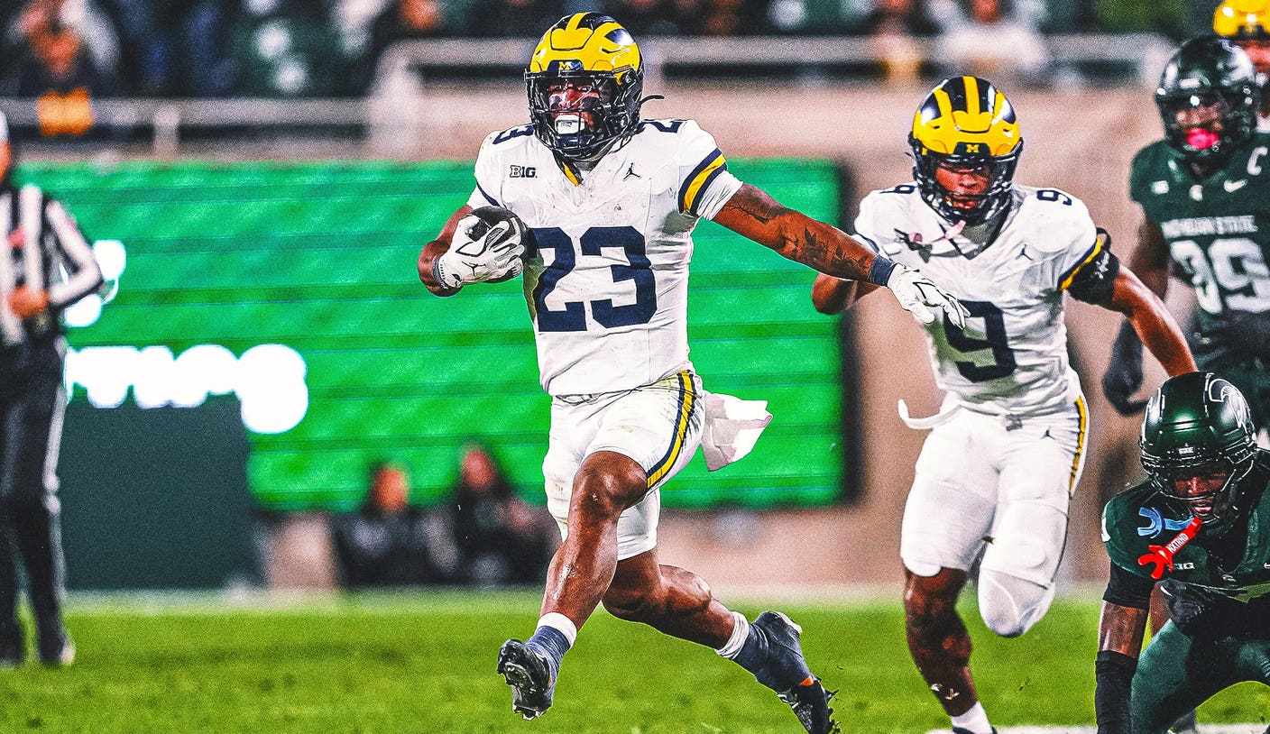 No. 25 Michigan Rushes For 200-Plus Yards in Win vs. Michigan State No. 25 Michigan Rushes For 200-Plus Yards in Win vs. Michigan State