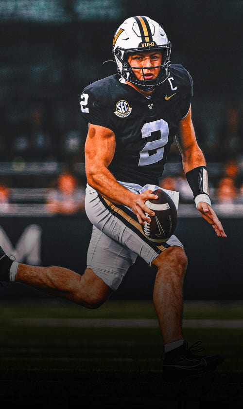 Diego Pavia's Go-Ahead Touchdown Lifts No. 10 Vanderbilt Past No. 15 Missouri