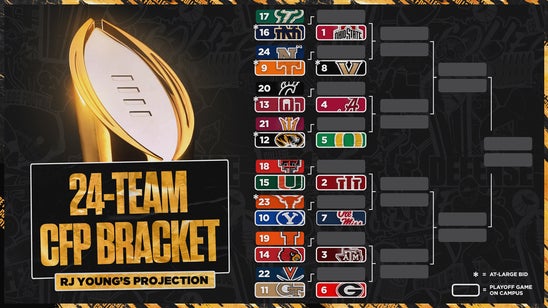 RJ Young's Projected 24-Team College Football Playoff Bracket