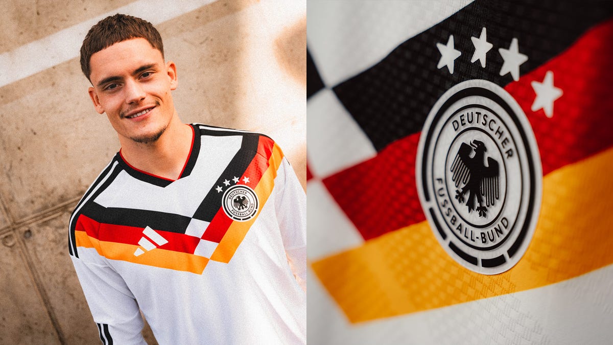Leon Goretzka sporting the new Germany home kit (Courtesy: adidas)