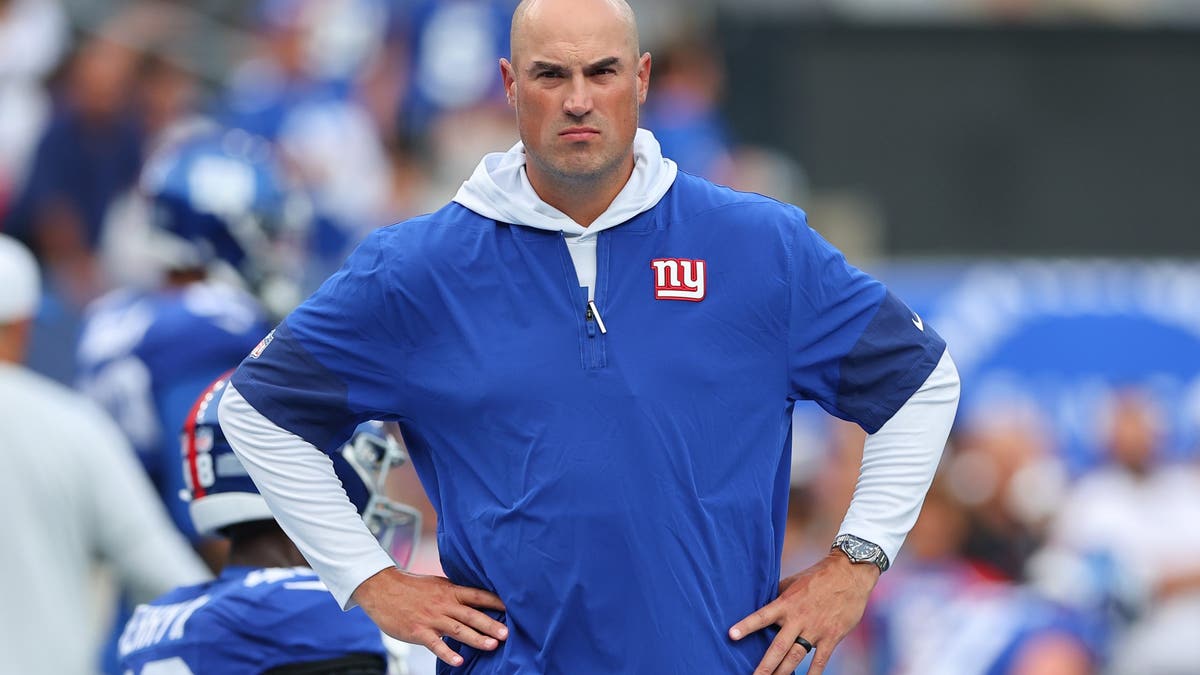 Giants offensive coordinator Mike Kafka might be getting an open audition to be consired for the team's head coach vacancy. (Photo by Rich Graessle/Icon Sportswire via Getty Images)