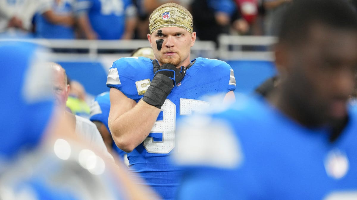 A healthy Aidan Hutchinson has made Detroit's defense an elite unit once again. (Todd Rosenberg/Getty Images)