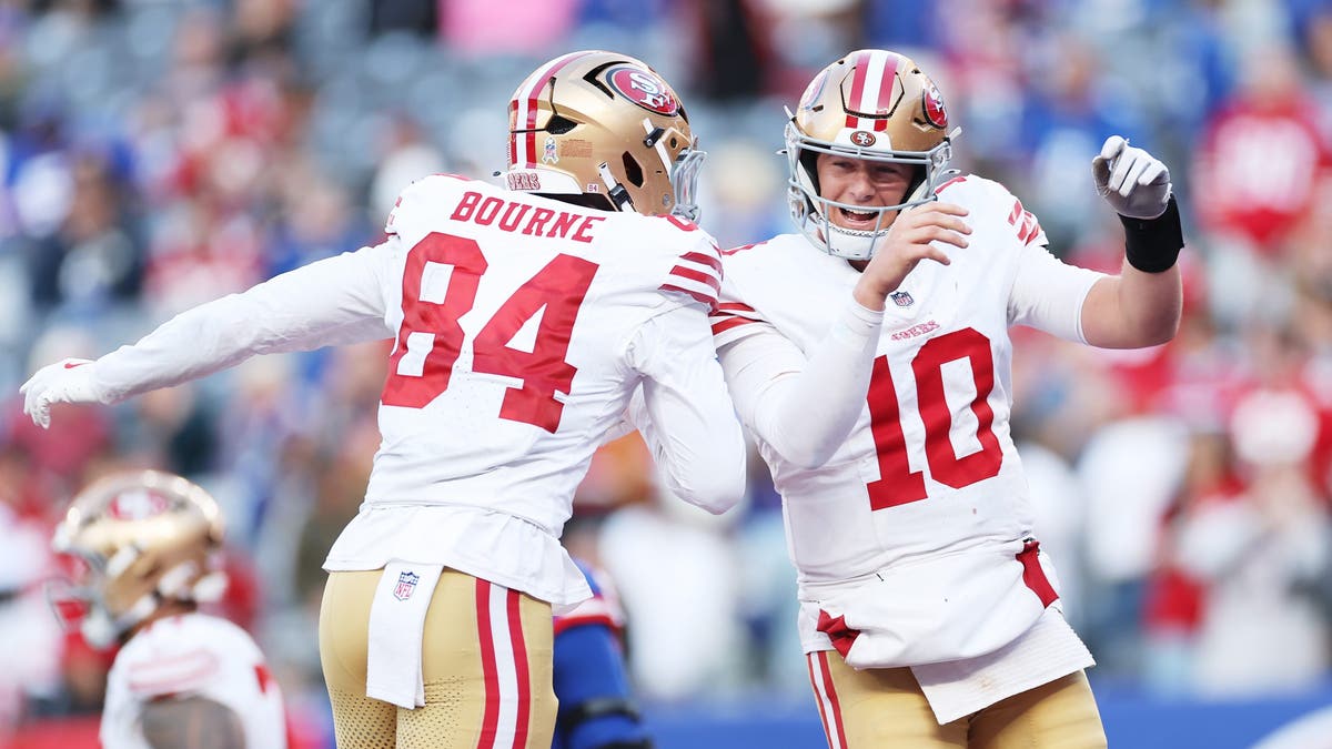 Just like Sam Darnold, Mac Jones also had an efficient start in the 49ers' win over the Giants. (Photo by Sarah Stier/Getty Images)