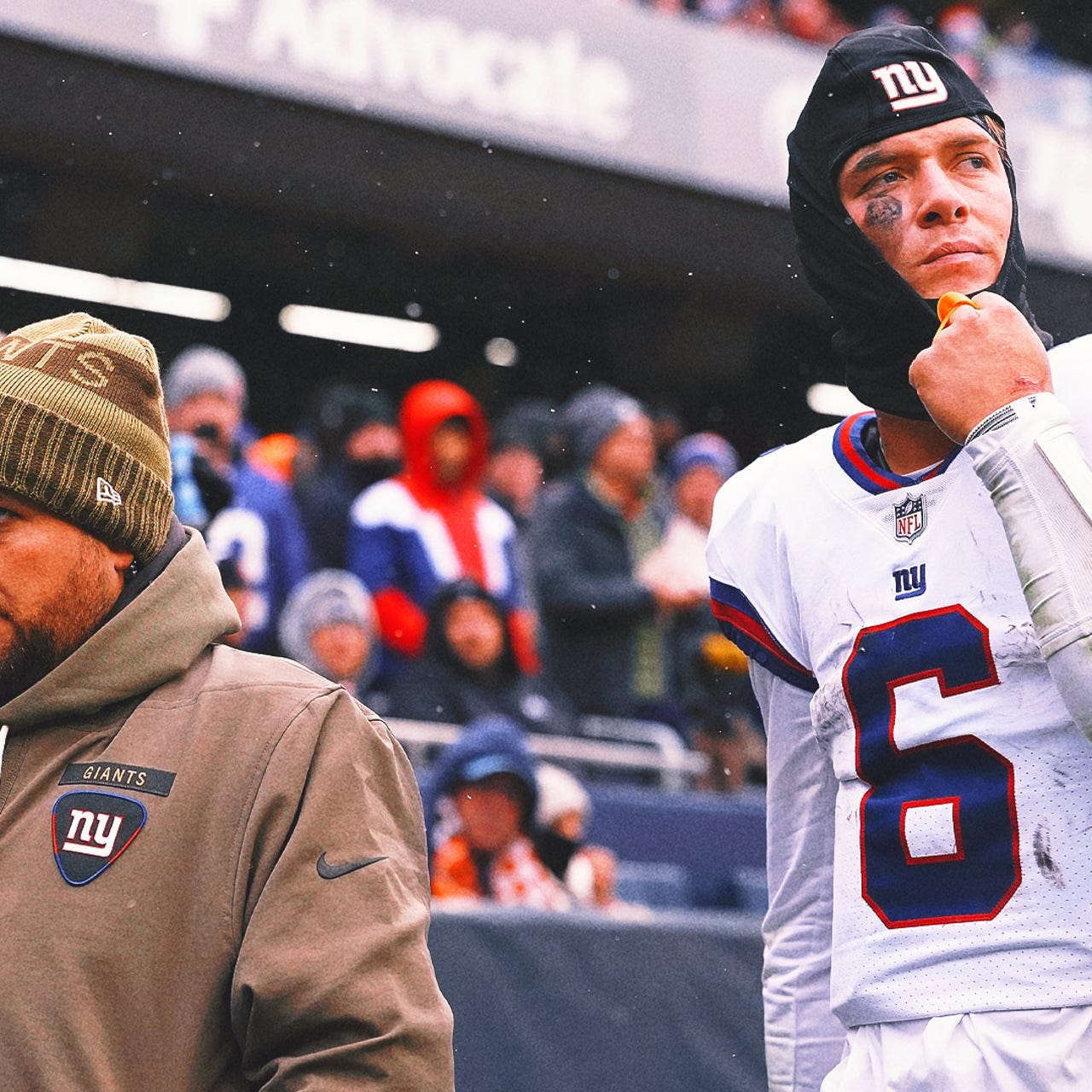 Giants QB Jaxson Dart Departs Game vs. Bears for Concussion Evaluation