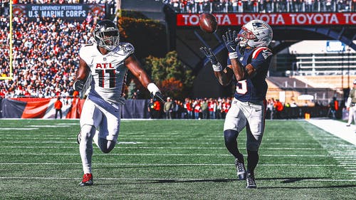 NEXT Trending Image: Patriots WR DeMario 'Pop' Douglas Shines vs. Falcons Day After Uncle's Death