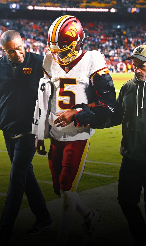 Commanders QB Jayden Daniels Reportedly Dislocated Elbow, X-Rays Negative