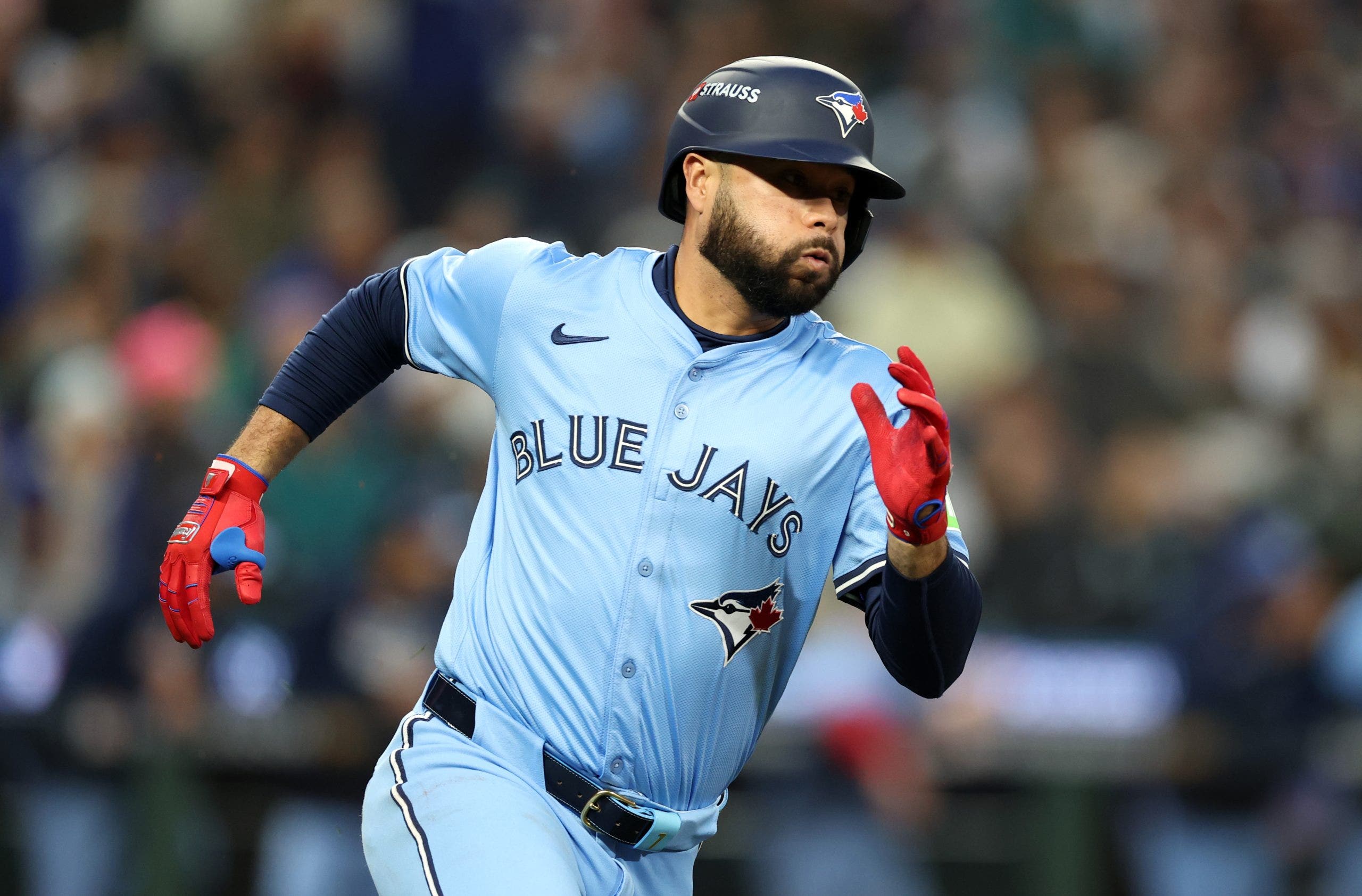 Isiah Kiner-Falefa has started at every position but first base at the MLB level. (Photo by Steph Chambers/Getty Images)