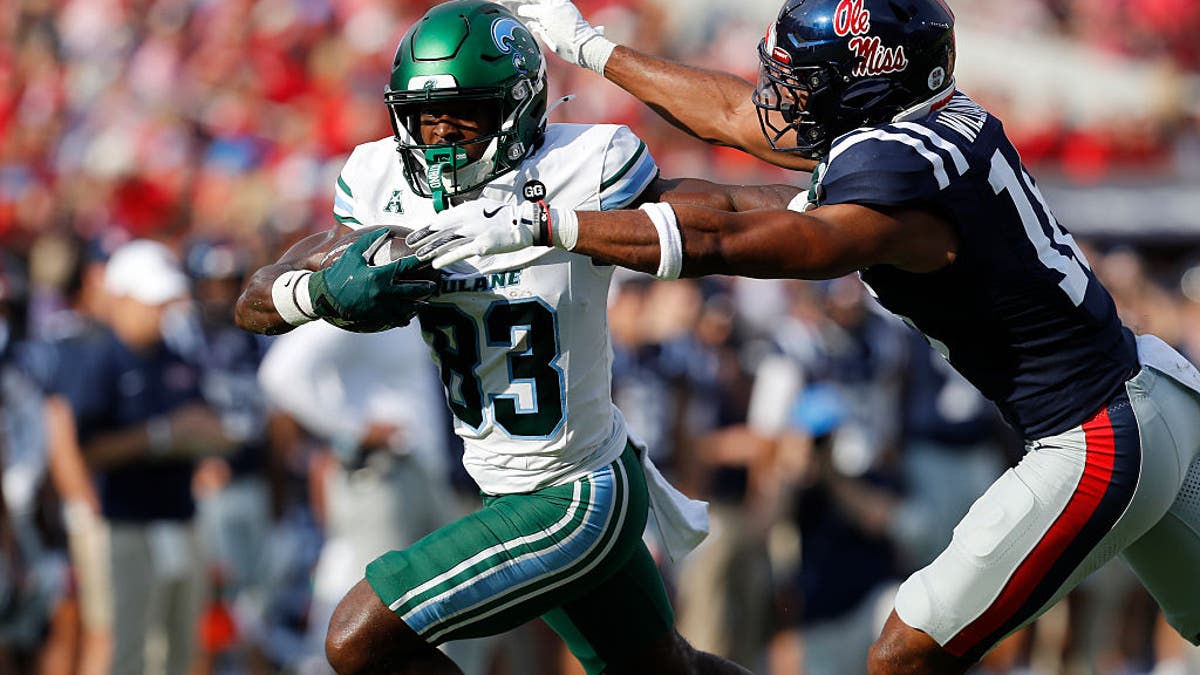 Ole Miss beat Tulane 45-10 on Sept. 20th in Oxford, Mississippi. (Photo by Andy Altenburger/Icon Sportswire via Getty Images)