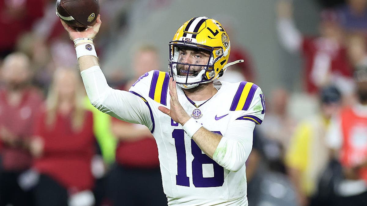 Garrett Nussmeier has the intangibles but perhaps not the physical traits needed to be an NFL starter. (Photo by Kevin C. Cox/Getty Images)