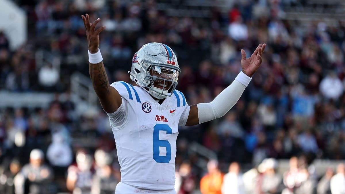 Ole Miss quartrback Trinidad Chambliss has been one of college football's biggest surprises this season. (Photo by Justin Ford/Getty Images)