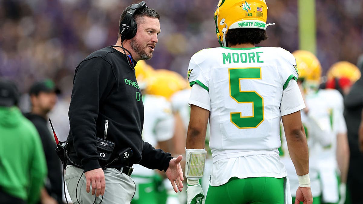 Dan Lanning seeks his first College Football Playoff as Oregon's head coach after a quarterfinals exit last year. (Photo by Steph Chambers/Getty Images)
