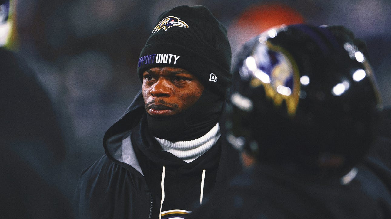 Ravens QB Lamar Jackson Absent From Wednesday's Practice With Back Injury