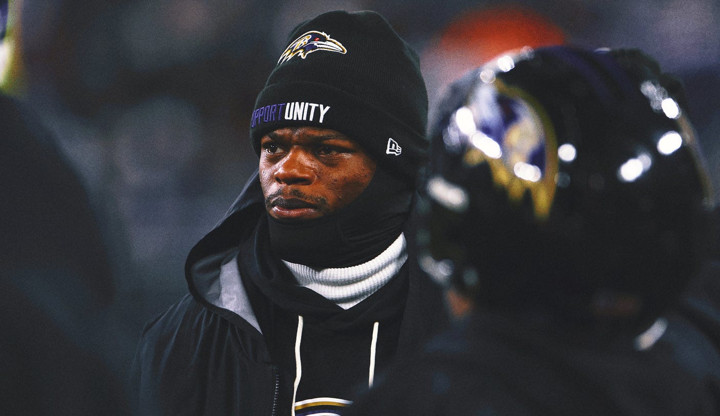 Ravens QB Lamar Jackson Absent From Wednesday’s Practice With Back Injury